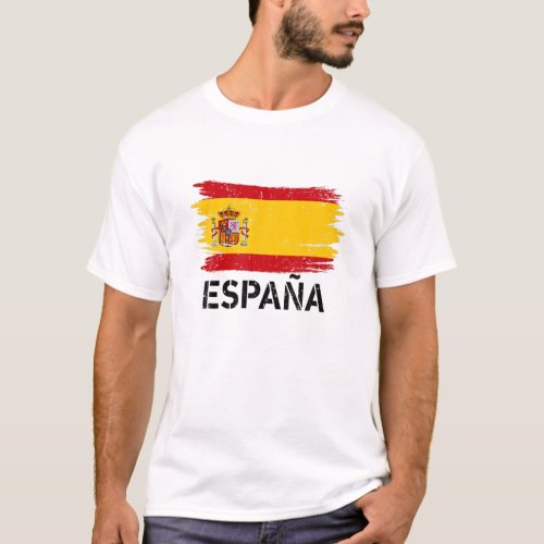 Espana Spain Flag Merchandise Spanish Heritage Roo T_Shirt