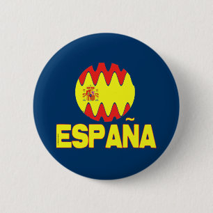Espana Spain La Furia Roja Futbol Pinback Button