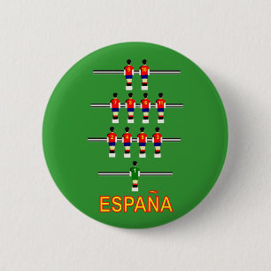 Espana Spain Retro 74 Table Football Foosball Pinback Button