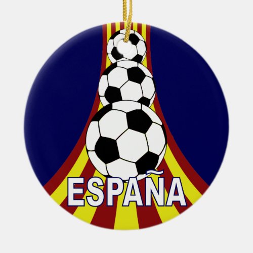 Espana Spain Soccer Ftbol Ceramic Ornament