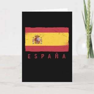 España Spanish Flag Spain Vintage Gift Football Card