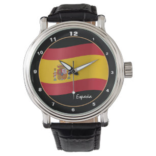 España Time & Spanish Flag / Spain Watch