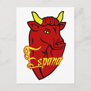 Espana Toro Spanish Bull for Spain lovers Postcard