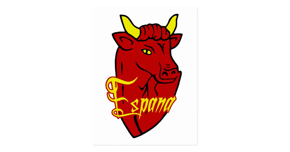 Espana Toro Spanish Bull For Spain Lovers Postcard Zazzle Com