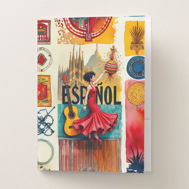 Español Cultural Fiesta Pocket Folder (Front)