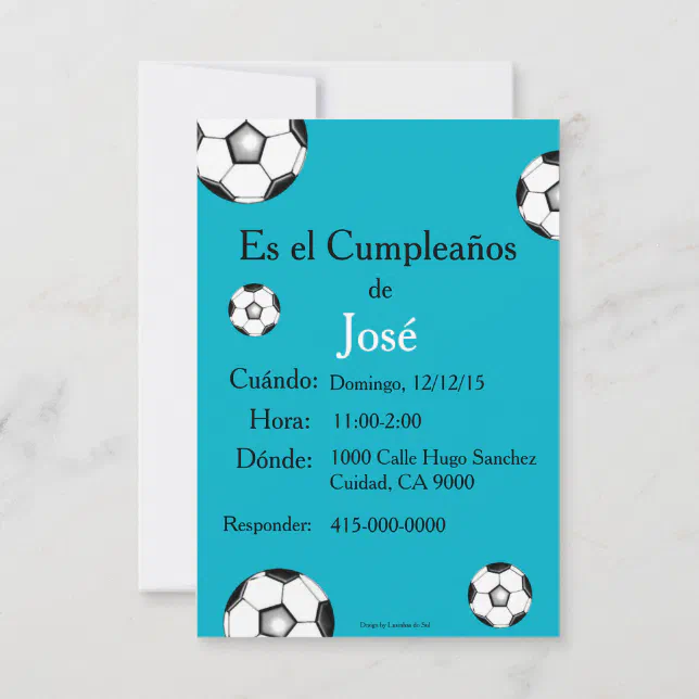 Español: Fiesta de cumpleaños - Invitación