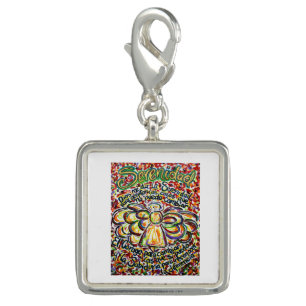 Español Serenity Prayer Angel Pendant Charm