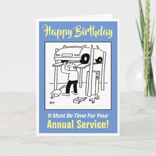 Especially for a Car Mechanic _ Happy Birthday Card