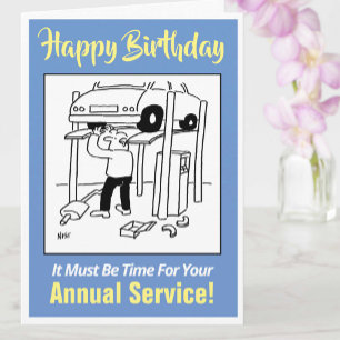 Especially for a Car Mechanic - Happy Birthday Card