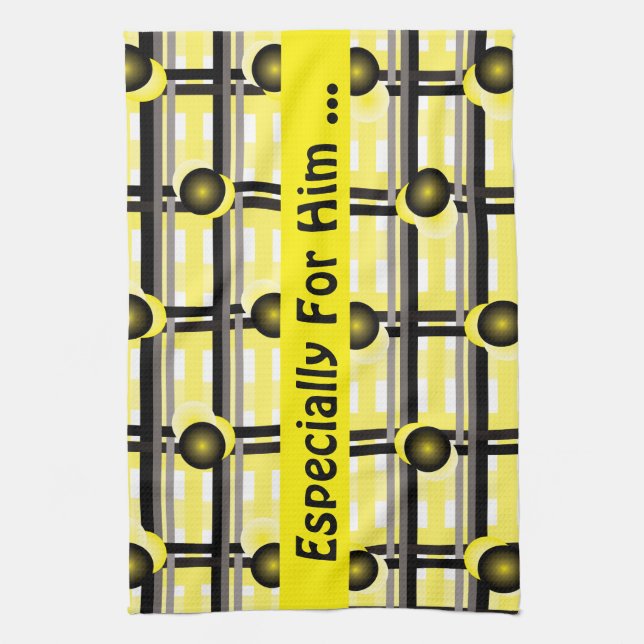 Especially For Him Tea Towel (Vertical)