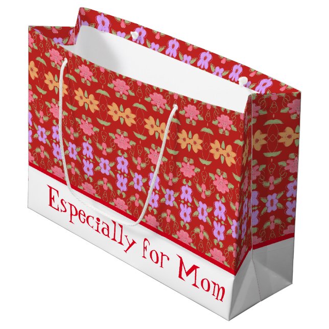 Especially For Mom Large Gift Bag (Front Angled)