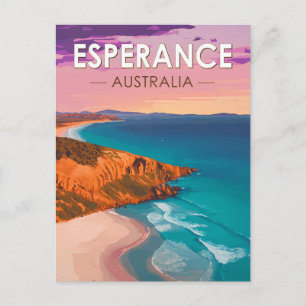 Esperance Australia Travel Art Vintage Postcard
