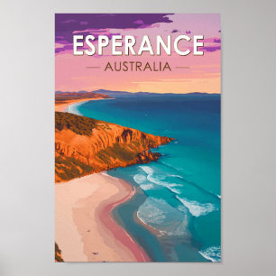 Esperance Australia Travel Art Vintage Poster