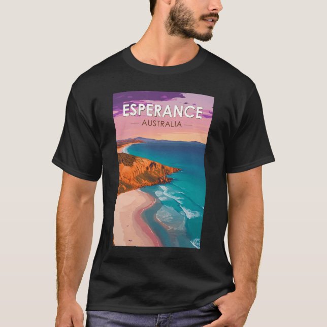 Esperance Australia Travel Art Vintage T-Shirt (Front)