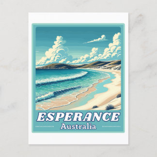Esperance in Western Australia Retro Skyline Postcard