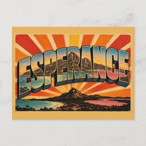 Esperance WA Australia White Sand Coast Art Postcard