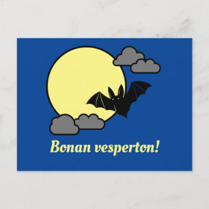 Esperanto: Bonan vesperton! Postcard