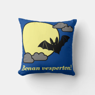 Esperanto: Bonan vesperton! Throw Pillow