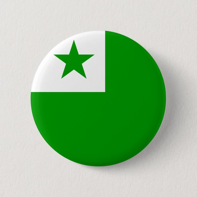 Esperanto flag Button (Front)