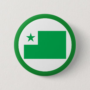 Esperanto flag, button