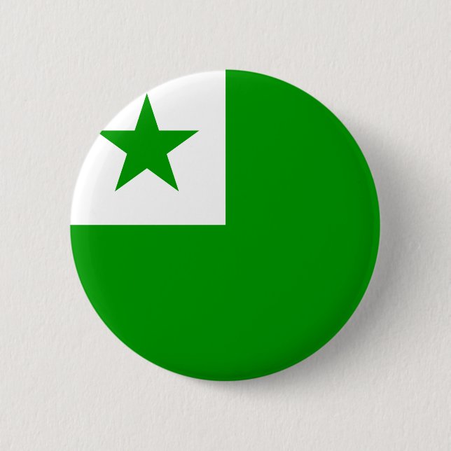 Esperanto Flag Button (Front)