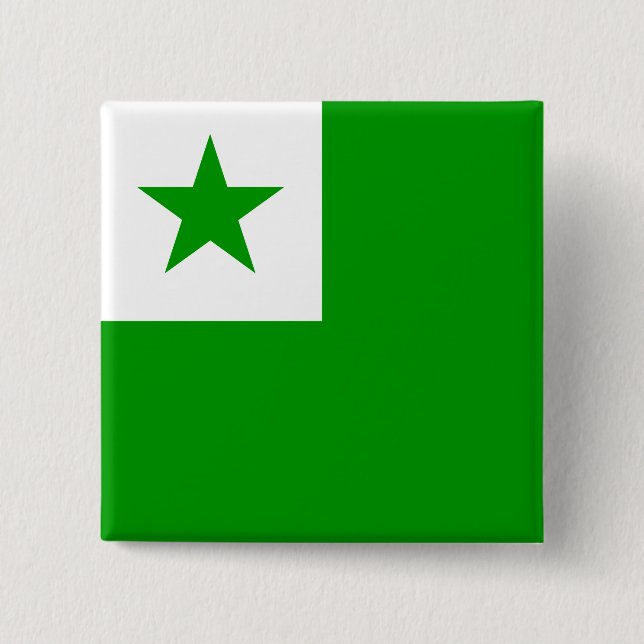 Esperanto Flag Button (Front)