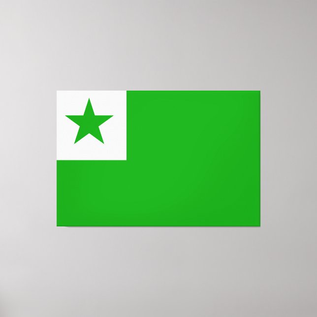 Esperanto Flag Canvas Print (Front)
