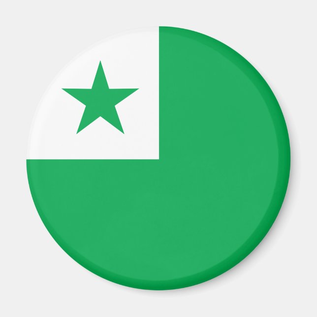Esperanto flag, magnet (Front)