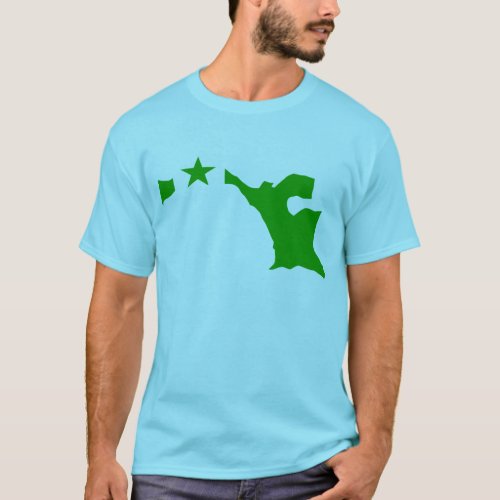 Esperanto flag map T_Shirt