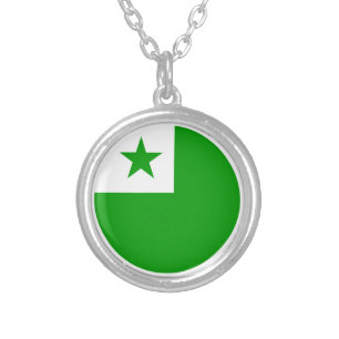 Esperanto flag Necklace