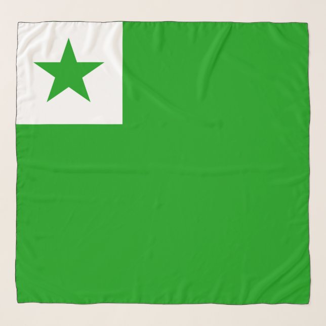 Esperanto Flag Scarf (Front)