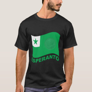 Esperanto flag+text and zamenhof, T-Shirt