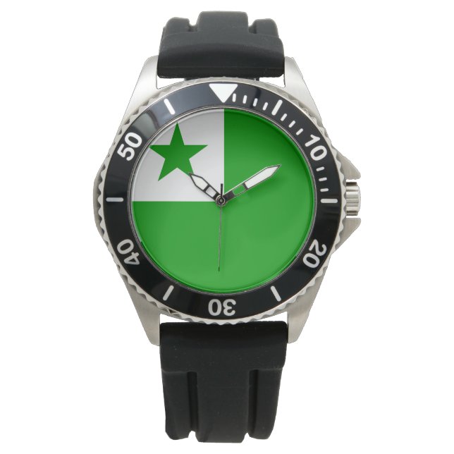 Esperanto Flag Watch (Front)