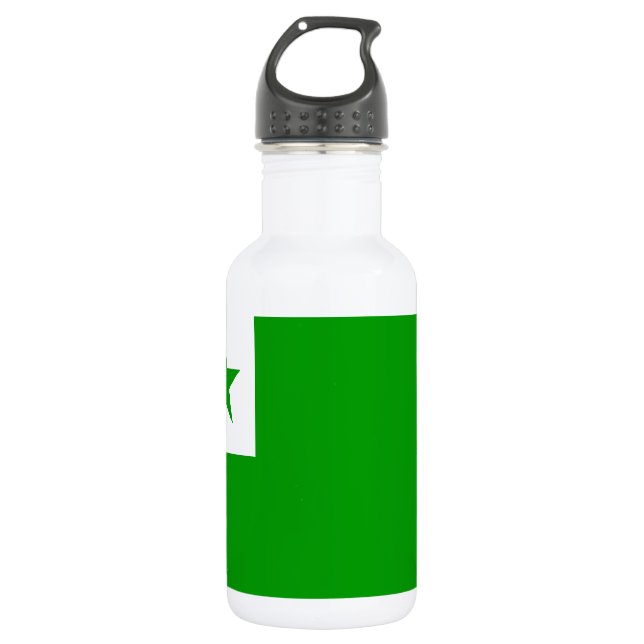 Esperanto flag water bottle (Front)