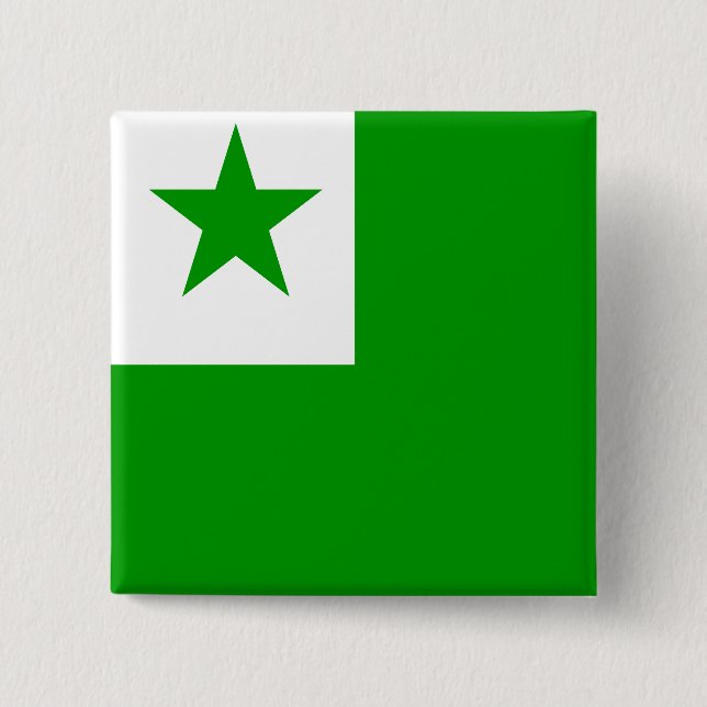 Esperanto High quality Flag Button (Front)