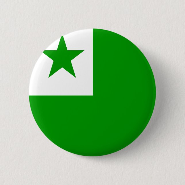Esperanto High quality Flag Button (Front)