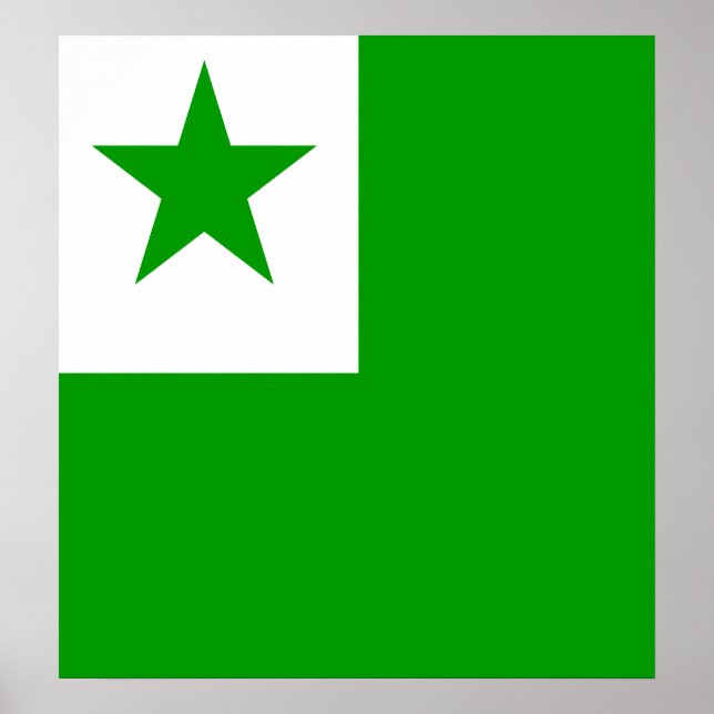 Esperanto High quality Flag Poster (Front)
