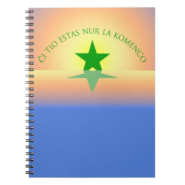 Esperanto: Just the Beginning Notebook (Front)