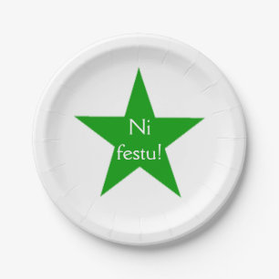 Esperanto: Ni festu! Paper Plates