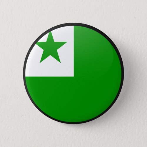 Esperanto quality Flag Circle Pinback Button