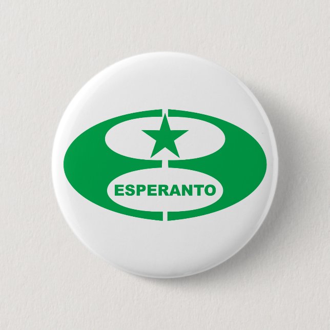 Esperanto symbol, button (Front)