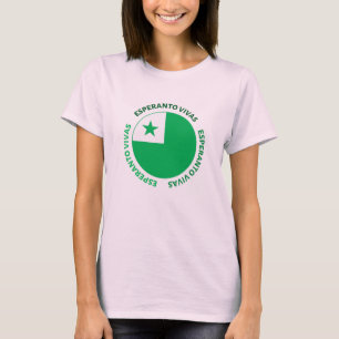 Esperanto vivas/lives design with word art T-Shirt