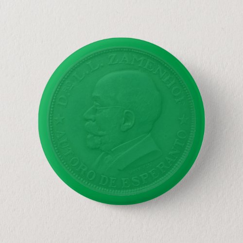 Esperanto  Zamenhof on a spesmilo coin Button