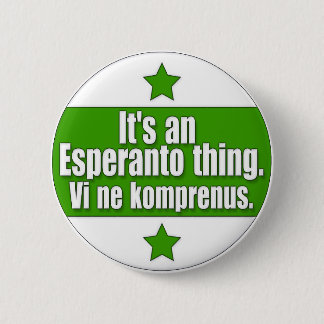 EsperantoThing Pinback Button