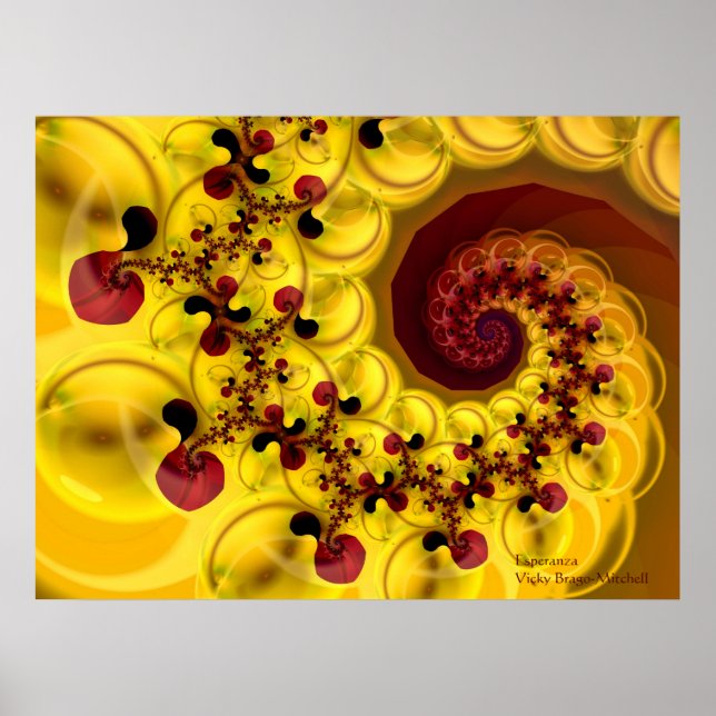 Esperanza Abstract Art Poster (Front)