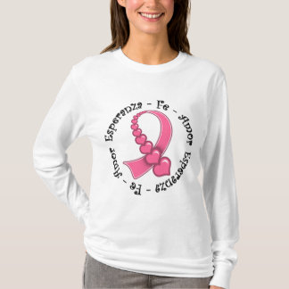 Esperanza Fe Amor Cancer de Mama T-Shirt