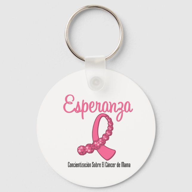 Esperanza Liston Rosa - Cancer de Mama Keychain (Front)