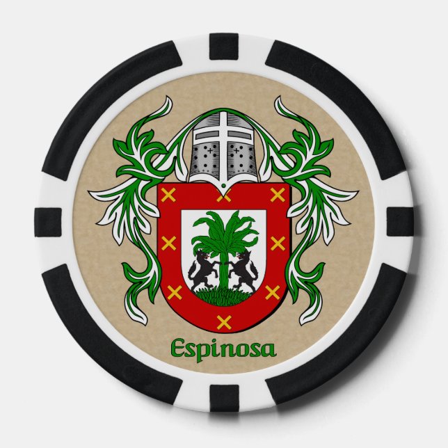 Espinosa Heraldic Arms Poker Chips (Front)
