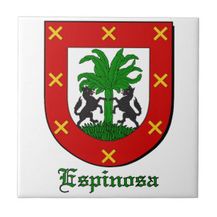 Espinoza Family Shield Decorative Tile