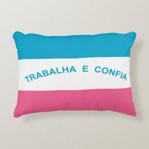 Espírito Santo, Brazilian state flag Decorative Pillow